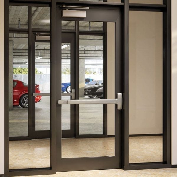 Falcon 25RLBE Panic Bar Rim Exit Device with Passage Lever