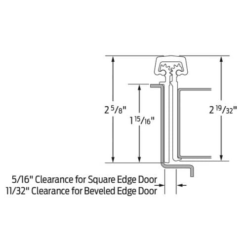 Ives 224HDEPT Continuous Hinge Prepped for Electric Power Transfer
