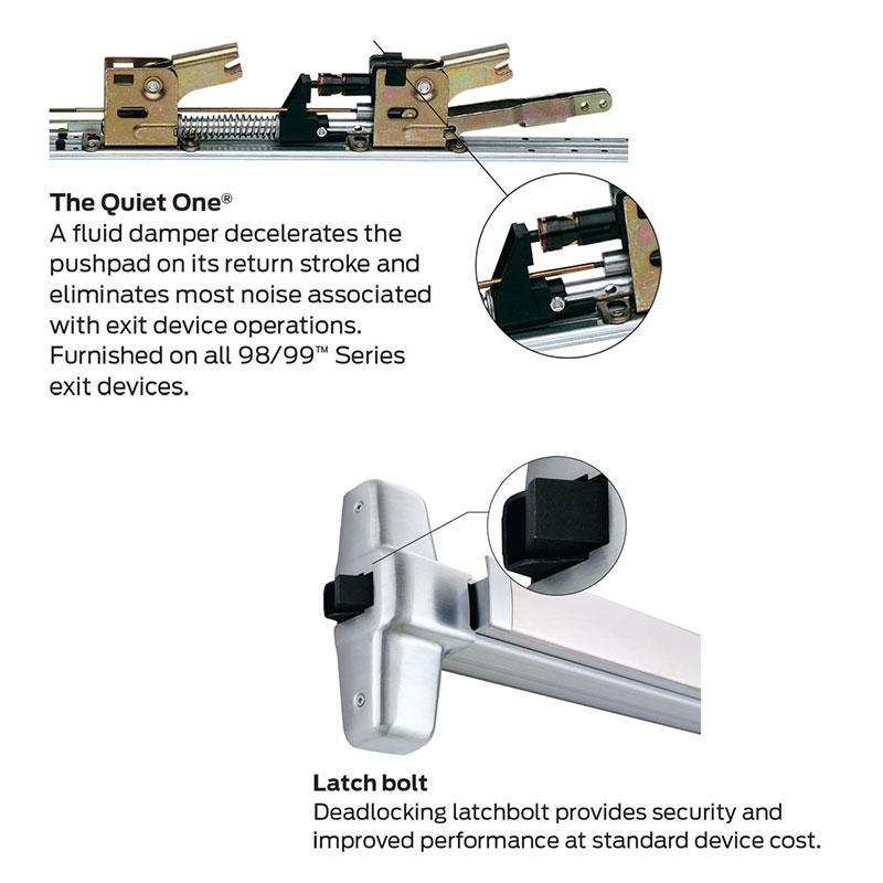 Von Duprin 99EO/99EOF HeavyDuty Rim Panic Exit Device