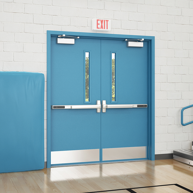 Commercial Steel Double Doors | Hollow Metal Door Pair