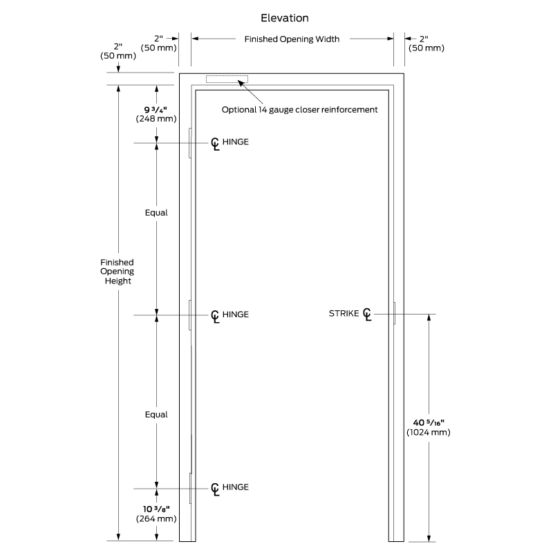 Welded Commercial Hollow Metal Door Frames