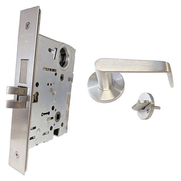 Falcon MA301 Privacy Mortise Lock with DaneGala Lever Trim