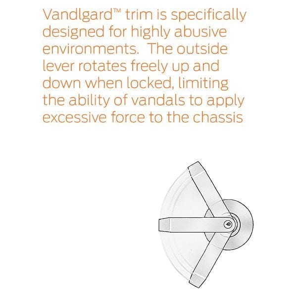 Entry Vandlguard Satin Brass Finish Schlage Commercial ND92RHO606 